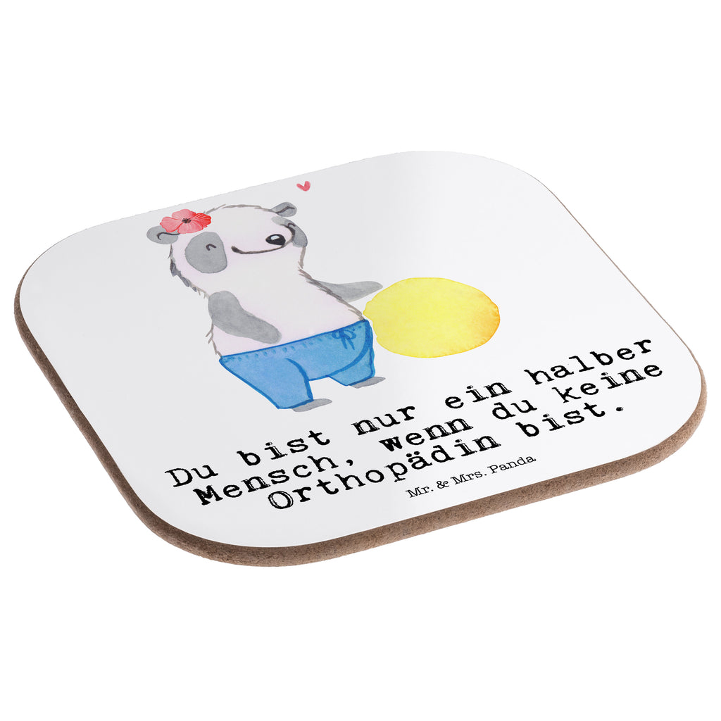 Quadratische Untersetzer Orthopädin mit Herz Bierdeckel, Glasuntersetzer, Untersetzer Gläser, Getränkeuntersetzer, Beruf, Ausbildung, Jubiläum, Abschied, Rente, Kollege, Kollegin, Geschenk, Schenken, Arbeitskollege, Mitarbeiter, Firma, Danke, Dankeschön, Orthopädin, Fachärztin, Orthopädie, Praxis, Eröffnung