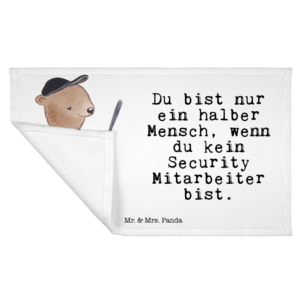 Gäste Handtuch Security Mitarbeiter mit Herz Gästetuch, Reisehandtuch, Sport Handtuch, Frottier, Kinder Handtuch, Beruf, Ausbildung, Jubiläum, Abschied, Rente, Kollege, Kollegin, Geschenk, Schenken, Arbeitskollege, Mitarbeiter, Firma, Danke, Dankeschön