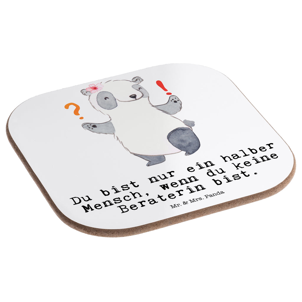 Quadratische Untersetzer Beraterin mit Herz Bierdeckel, Glasuntersetzer, Untersetzer Gläser, Getränkeuntersetzer, Beruf, Ausbildung, Jubiläum, Abschied, Rente, Kollege, Kollegin, Geschenk, Schenken, Arbeitskollege, Mitarbeiter, Firma, Danke, Dankeschön, Beraterin, Finanzberaterin, IT Beratung, Beratungsbüro, Eröffnung