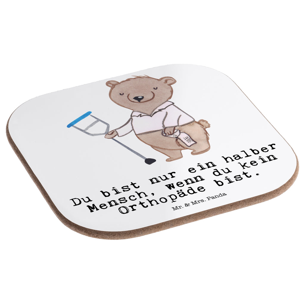 Quadratische Untersetzer Orthopäde mit Herz Bierdeckel, Glasuntersetzer, Untersetzer Gläser, Getränkeuntersetzer, Beruf, Ausbildung, Jubiläum, Abschied, Rente, Kollege, Kollegin, Geschenk, Schenken, Arbeitskollege, Mitarbeiter, Firma, Danke, Dankeschön, Orthopäde, Facharzt, Orthopädie, Praxis, Eröffnung
