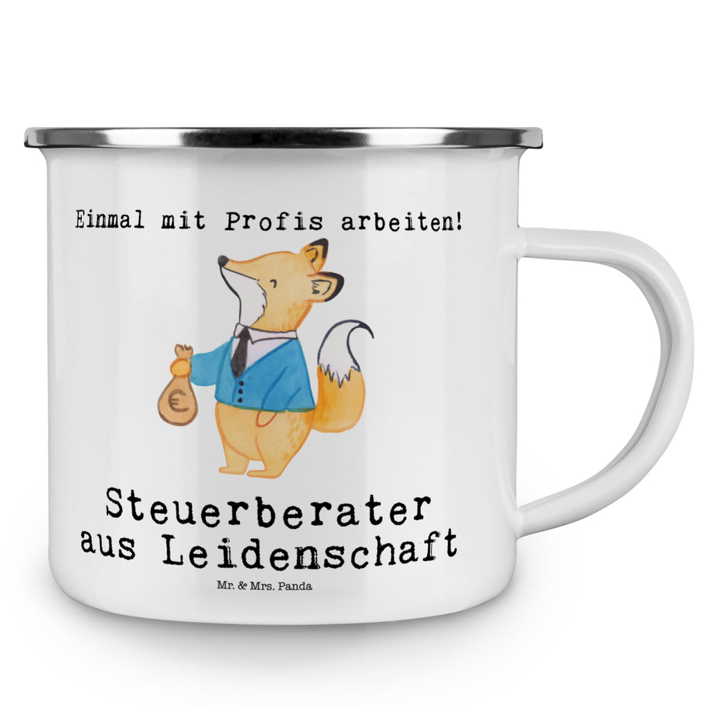 Camping Emaille Tasse Steuerberater aus Leidenschaft Campingtasse, Trinkbecher, Metalltasse, Outdoor Tasse, Emaille Trinkbecher, Blechtasse Outdoor, Emaille Campingbecher, Edelstahl Trinkbecher, Metalltasse für Camping, Kaffee Blechtasse, Camping Tasse Metall, Beruf, Ausbildung, Jubiläum, Abschied, Rente, Kollege, Kollegin, Geschenk, Schenken, Arbeitskollege, Mitarbeiter, Firma, Danke, Dankeschön