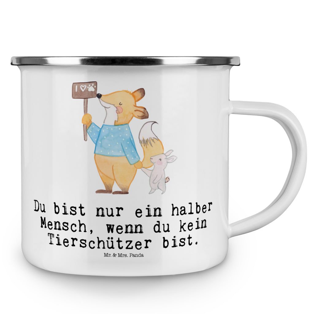 Camping Emaille Tasse Tierschützer mit Herz Campingtasse, Trinkbecher, Metalltasse, Outdoor Tasse, Emaille Trinkbecher, Blechtasse Outdoor, Emaille Campingbecher, Edelstahl Trinkbecher, Metalltasse für Camping, Kaffee Blechtasse, Camping Tasse Metall, Beruf, Ausbildung, Jubiläum, Abschied, Rente, Kollege, Kollegin, Geschenk, Schenken, Arbeitskollege, Mitarbeiter, Firma, Danke, Dankeschön