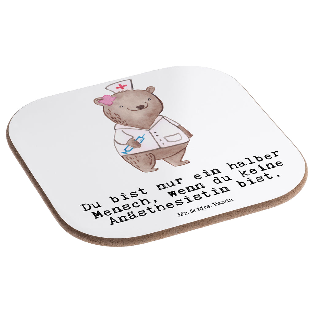 Quadratische Untersetzer Anästhesistin mit Herz Bierdeckel, Glasuntersetzer, Untersetzer Gläser, Getränkeuntersetzer, Beruf, Ausbildung, Jubiläum, Abschied, Rente, Kollege, Kollegin, Geschenk, Schenken, Arbeitskollege, Mitarbeiter, Firma, Danke, Dankeschön, Anästhesistin, Narkoseärztin, Anästhesie, Krankenhaus, Studium