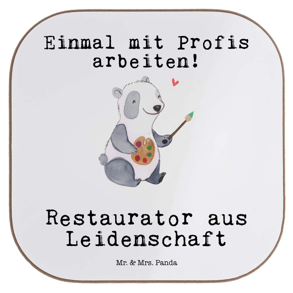 Quadratische Untersetzer Restaurator aus Leidenschaft Bierdeckel, Glasuntersetzer, Untersetzer Gläser, Getränkeuntersetzer, Beruf, Ausbildung, Jubiläum, Abschied, Rente, Kollege, Kollegin, Geschenk, Schenken, Arbeitskollege, Mitarbeiter, Firma, Danke, Dankeschön