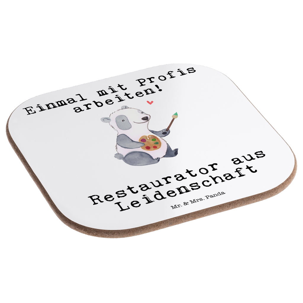 Quadratische Untersetzer Restaurator aus Leidenschaft Bierdeckel, Glasuntersetzer, Untersetzer Gläser, Getränkeuntersetzer, Beruf, Ausbildung, Jubiläum, Abschied, Rente, Kollege, Kollegin, Geschenk, Schenken, Arbeitskollege, Mitarbeiter, Firma, Danke, Dankeschön