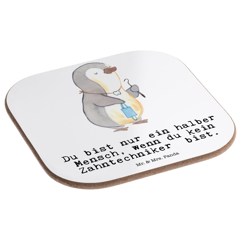 Quadratische Untersetzer Zahntechniker mit Herz Bierdeckel, Glasuntersetzer, Untersetzer Gläser, Getränkeuntersetzer, Beruf, Ausbildung, Jubiläum, Abschied, Rente, Kollege, Kollegin, Geschenk, Schenken, Arbeitskollege, Mitarbeiter, Firma, Danke, Dankeschön