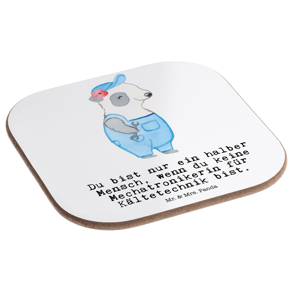 Quadratische Untersetzer Mechatronikerin für Kältetechnik mit Herz Bierdeckel, Glasuntersetzer, Untersetzer Gläser, Getränkeuntersetzer, Beruf, Ausbildung, Jubiläum, Abschied, Rente, Kollege, Kollegin, Geschenk, Schenken, Arbeitskollege, Mitarbeiter, Firma, Danke, Dankeschön, Mechatronikerin für Kältetechnik, Gesellenprüfung