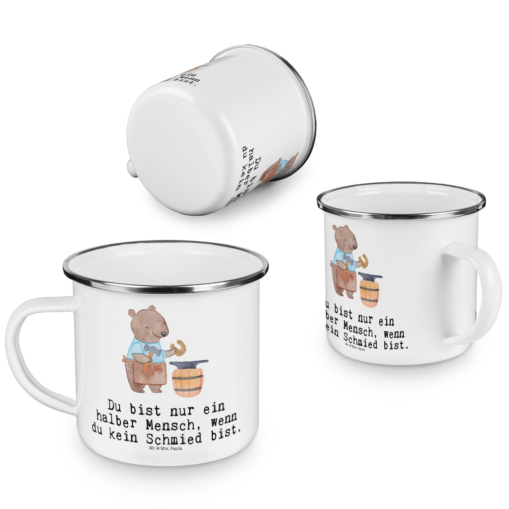 Camping Emaille Tasse Schmied mit Herz Campingtasse, Trinkbecher, Metalltasse, Outdoor Tasse, Emaille Trinkbecher, Blechtasse Outdoor, Emaille Campingbecher, Edelstahl Trinkbecher, Metalltasse für Camping, Kaffee Blechtasse, Camping Tasse Metall, Beruf, Ausbildung, Jubiläum, Abschied, Rente, Kollege, Kollegin, Geschenk, Schenken, Arbeitskollege, Mitarbeiter, Firma, Danke, Dankeschön