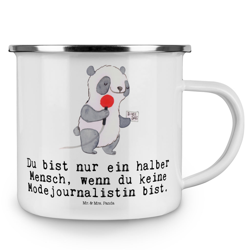 Camping Emaille Tasse Modejournalistin mit Herz Campingtasse, Trinkbecher, Metalltasse, Outdoor Tasse, Emaille Trinkbecher, Blechtasse Outdoor, Emaille Campingbecher, Edelstahl Trinkbecher, Metalltasse für Camping, Kaffee Blechtasse, Camping Tasse Metall, Beruf, Ausbildung, Jubiläum, Abschied, Rente, Kollege, Kollegin, Geschenk, Schenken, Arbeitskollege, Mitarbeiter, Firma, Danke, Dankeschön, Modejournalistin, Journalistin, Reporterin, Redakteurin, Pressebüro, Studium