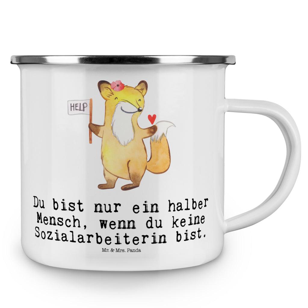 Camping Emaille Tasse Sozialarbeiterin mit Herz Campingtasse, Trinkbecher, Metalltasse, Outdoor Tasse, Emaille Trinkbecher, Blechtasse Outdoor, Emaille Campingbecher, Edelstahl Trinkbecher, Metalltasse für Camping, Kaffee Blechtasse, Camping Tasse Metall, Beruf, Ausbildung, Jubiläum, Abschied, Rente, Kollege, Kollegin, Geschenk, Schenken, Arbeitskollege, Mitarbeiter, Firma, Danke, Dankeschön