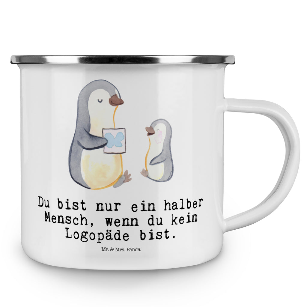 Camping Emaille Tasse Logopäde mit Herz Campingtasse, Trinkbecher, Metalltasse, Outdoor Tasse, Emaille Trinkbecher, Blechtasse Outdoor, Emaille Campingbecher, Edelstahl Trinkbecher, Metalltasse für Camping, Kaffee Blechtasse, Camping Tasse Metall, Beruf, Ausbildung, Jubiläum, Abschied, Rente, Kollege, Kollegin, Geschenk, Schenken, Arbeitskollege, Mitarbeiter, Firma, Danke, Dankeschön, Logopäde, Logopädie, Studium