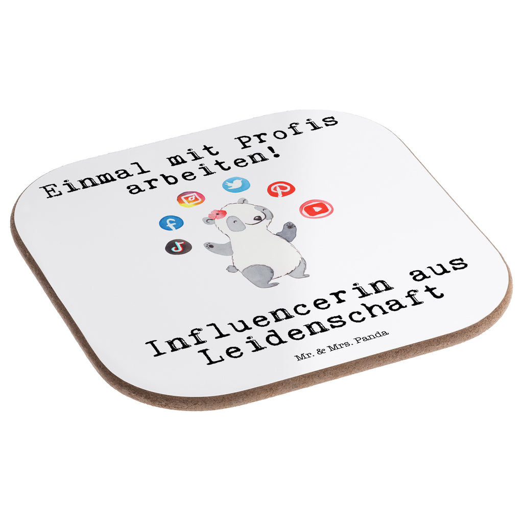 Quadratische Untersetzer Influencerin aus Leidenschaft Bierdeckel, Glasuntersetzer, Untersetzer Gläser, Getränkeuntersetzer, Beruf, Ausbildung, Jubiläum, Abschied, Rente, Kollege, Kollegin, Geschenk, Schenken, Arbeitskollege, Mitarbeiter, Firma, Danke, Dankeschön