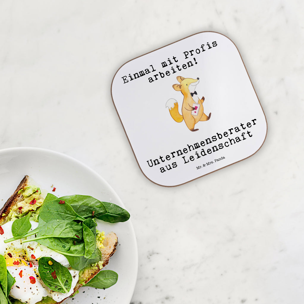 Quadratische Untersetzer Unternehmensberater aus Leidenschaft Bierdeckel, Glasuntersetzer, Untersetzer Gläser, Getränkeuntersetzer, Beruf, Ausbildung, Jubiläum, Abschied, Rente, Kollege, Kollegin, Geschenk, Schenken, Arbeitskollege, Mitarbeiter, Firma, Danke, Dankeschön