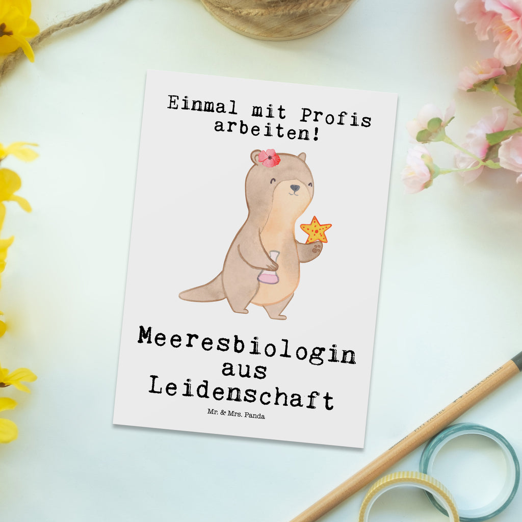 Postkarte Meeresbiologin aus Leidenschaft Geschenkkarte, Grußkarte, Karte, Einladung, Ansichtskarte, Geburtstagskarte, Einladungskarte, Beruf, Ausbildung, Jubiläum, Abschied, Rente, Kollege, Kollegin, Geschenk, Schenken, Arbeitskollege, Mitarbeiter, Firma, Danke, Dankeschön, Meeresbiologin, Meereskundlerin, Naturwissenschaftlerin, Meeresforscherin, maritime Forschung, Studium