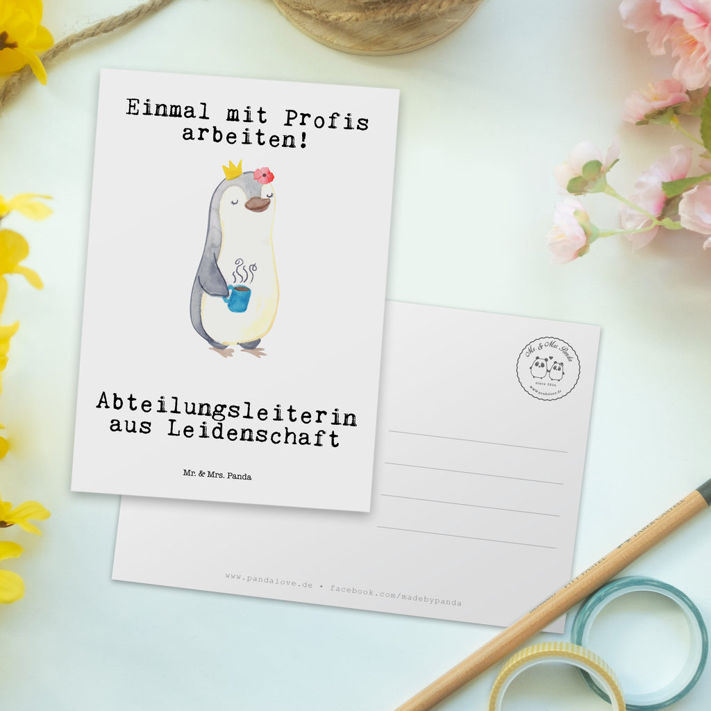 Postkarte Abteilungsleiterin aus Leidenschaft Geschenkkarte, Grußkarte, Karte, Einladung, Ansichtskarte, Geburtstagskarte, Einladungskarte, Dankeskarte, Beruf, Ausbildung, Jubiläum, Abschied, Rente, Kollege, Kollegin, Geschenk, Schenken, Arbeitskollege, Mitarbeiter, Firma, Danke, Dankeschön, Abteilungsleiterin, Teamleiterin, Führungskraft