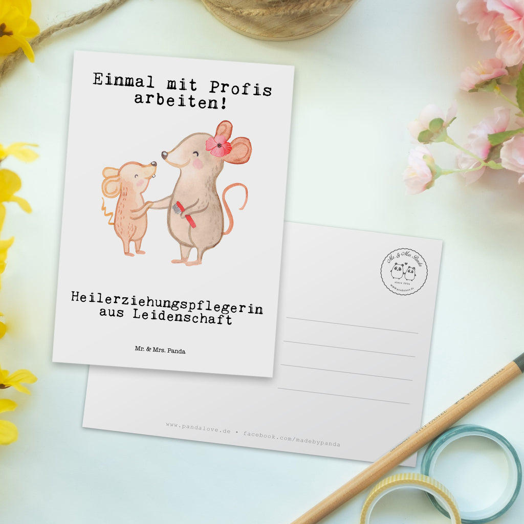 Postkarte Heilerziehungspflegerin aus Leidenschaft Geschenkkarte, Grußkarte, Karte, Einladung, Ansichtskarte, Geburtstagskarte, Einladungskarte, Beruf, Ausbildung, Jubiläum, Abschied, Rente, Kollege, Kollegin, Geschenk, Schenken, Arbeitskollege, Mitarbeiter, Firma, Danke, Dankeschön, Heilerziehungspflegerin, Heilpädagogin