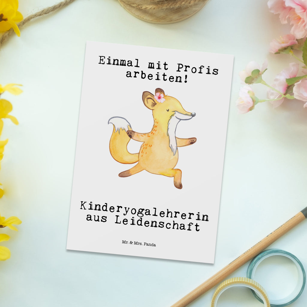 Postkarte Kinderyogalehrerin aus Leidenschaft Geschenkkarte, Grußkarte, Karte, Einladung, Ansichtskarte, Geburtstagskarte, Einladungskarte, Dankeskarte, Beruf, Ausbildung, Jubiläum, Abschied, Rente, Kollege, Kollegin, Geschenk, Schenken, Arbeitskollege, Mitarbeiter, Firma, Danke, Dankeschön