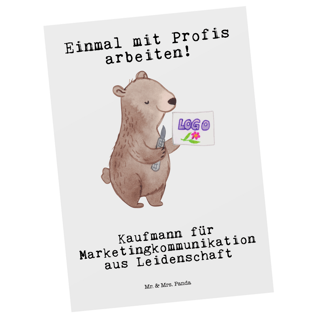 Postkarte Kaufmann für Marketingkommunikation aus Leidenschaft Geschenkkarte, Grußkarte, Karte, Einladung, Ansichtskarte, Geburtstagskarte, Einladungskarte, Beruf, Ausbildung, Jubiläum, Abschied, Rente, Kollege, Kollegin, Geschenk, Schenken, Arbeitskollege, Mitarbeiter, Firma, Danke, Dankeschön