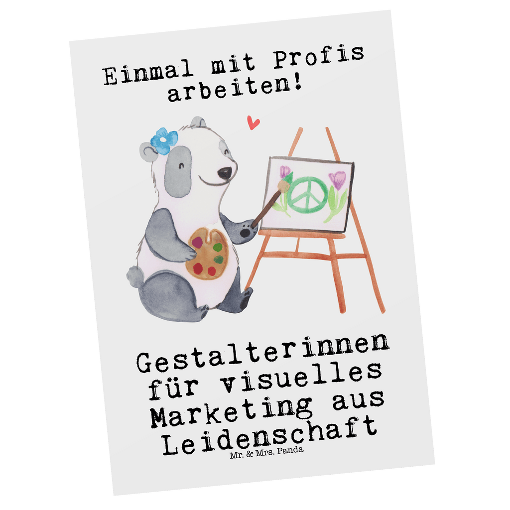 Postkarte Gestalterinnen für visuelles Marketing aus Leidenschaft Geschenkkarte, Grußkarte, Karte, Einladung, Ansichtskarte, Geburtstagskarte, Einladungskarte, Dankeskarte, Beruf, Ausbildung, Jubiläum, Abschied, Rente, Kollege, Kollegin, Geschenk, Schenken, Arbeitskollege, Mitarbeiter, Firma, Danke, Dankeschön