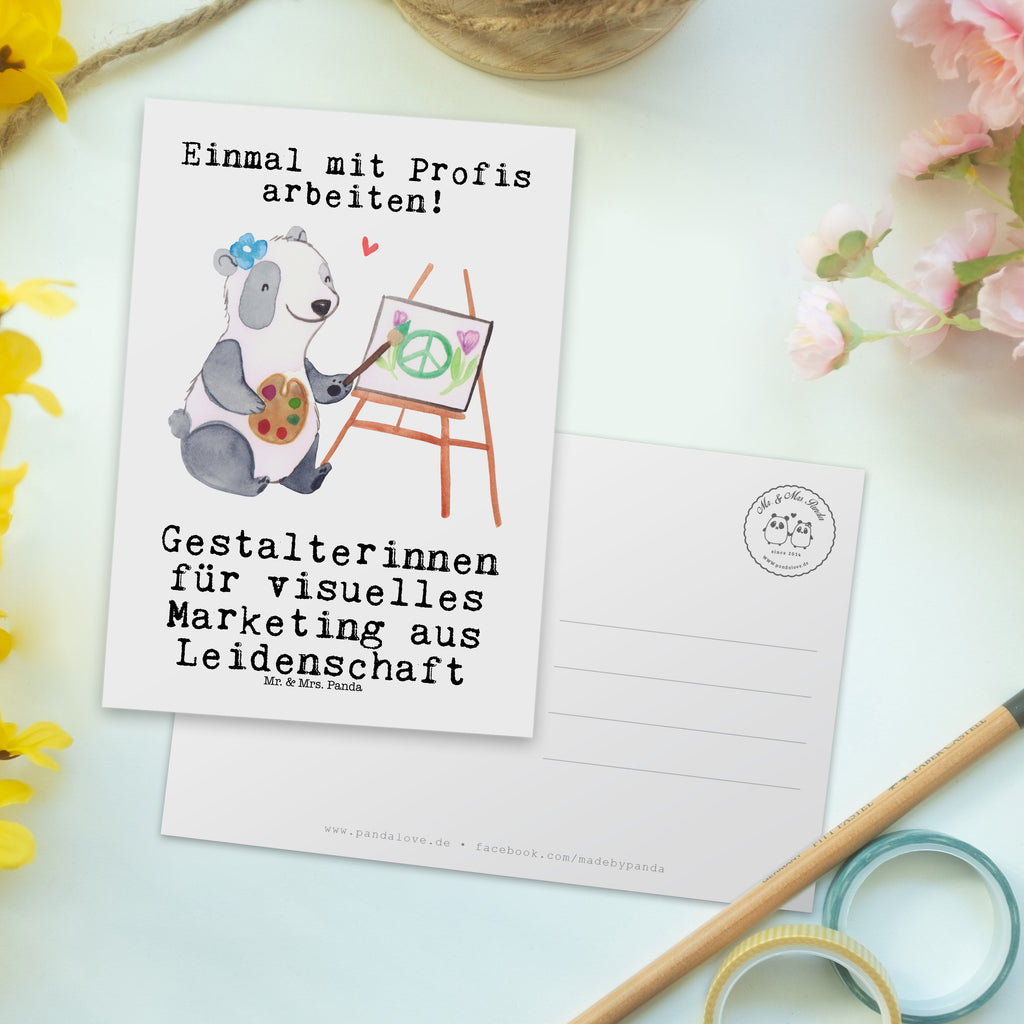 Postkarte Gestalterinnen für visuelles Marketing aus Leidenschaft Geschenkkarte, Grußkarte, Karte, Einladung, Ansichtskarte, Geburtstagskarte, Einladungskarte, Dankeskarte, Beruf, Ausbildung, Jubiläum, Abschied, Rente, Kollege, Kollegin, Geschenk, Schenken, Arbeitskollege, Mitarbeiter, Firma, Danke, Dankeschön