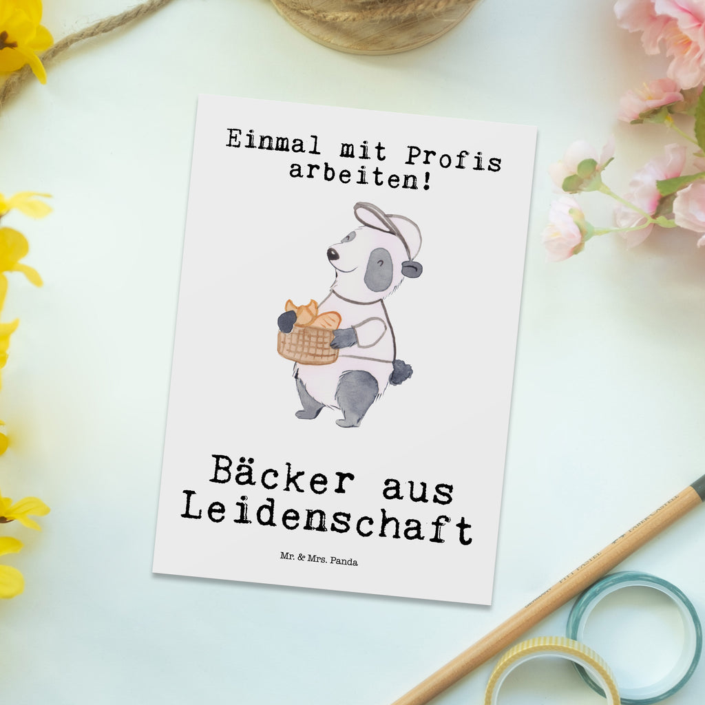 Postkarte Bäcker aus Leidenschaft Geschenkkarte, Grußkarte, Karte, Einladung, Ansichtskarte, Geburtstagskarte, Einladungskarte, Dankeskarte, Beruf, Ausbildung, Jubiläum, Abschied, Rente, Kollege, Kollegin, Geschenk, Schenken, Arbeitskollege, Mitarbeiter, Firma, Danke, Dankeschön, Bäcker, Konditor, Brotbäcker, Bäckerei, Backstube, Bäckerladen, Brotmanufaktur