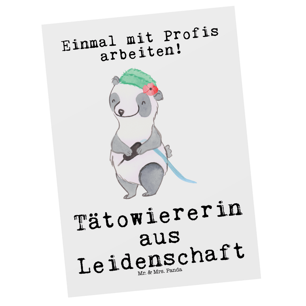 Postkarte Tätowiererin aus Leidenschaft Geschenkkarte, Grußkarte, Karte, Einladung, Ansichtskarte, Geburtstagskarte, Einladungskarte, Dankeskarte, Beruf, Ausbildung, Jubiläum, Abschied, Rente, Kollege, Kollegin, Geschenk, Schenken, Arbeitskollege, Mitarbeiter, Firma, Danke, Dankeschön