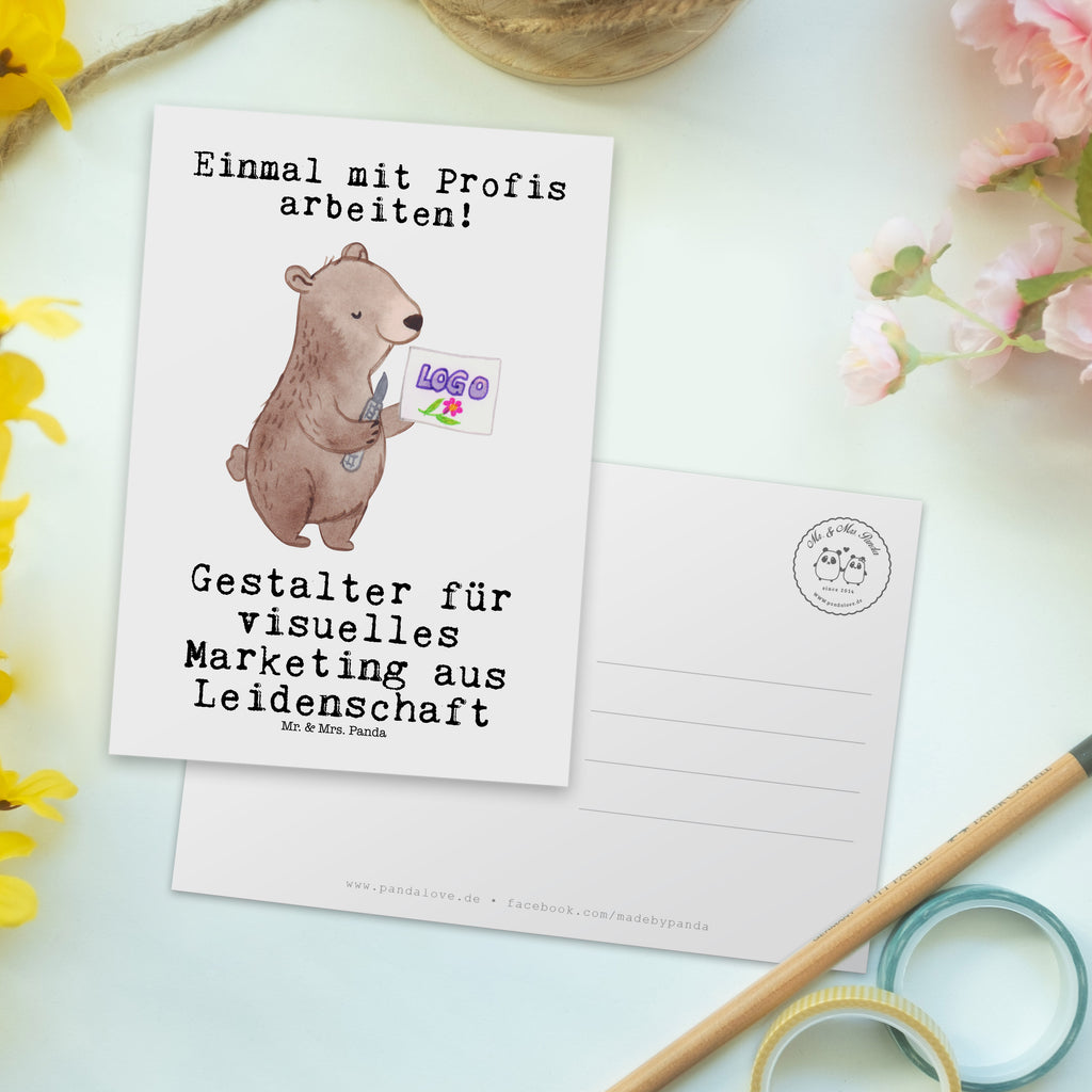 Postkarte Gestalter für visuelles Marketing aus Leidenschaft Geschenkkarte, Grußkarte, Karte, Einladung, Ansichtskarte, Geburtstagskarte, Einladungskarte, Dankeskarte, Beruf, Ausbildung, Jubiläum, Abschied, Rente, Kollege, Kollegin, Geschenk, Schenken, Arbeitskollege, Mitarbeiter, Firma, Danke, Dankeschön