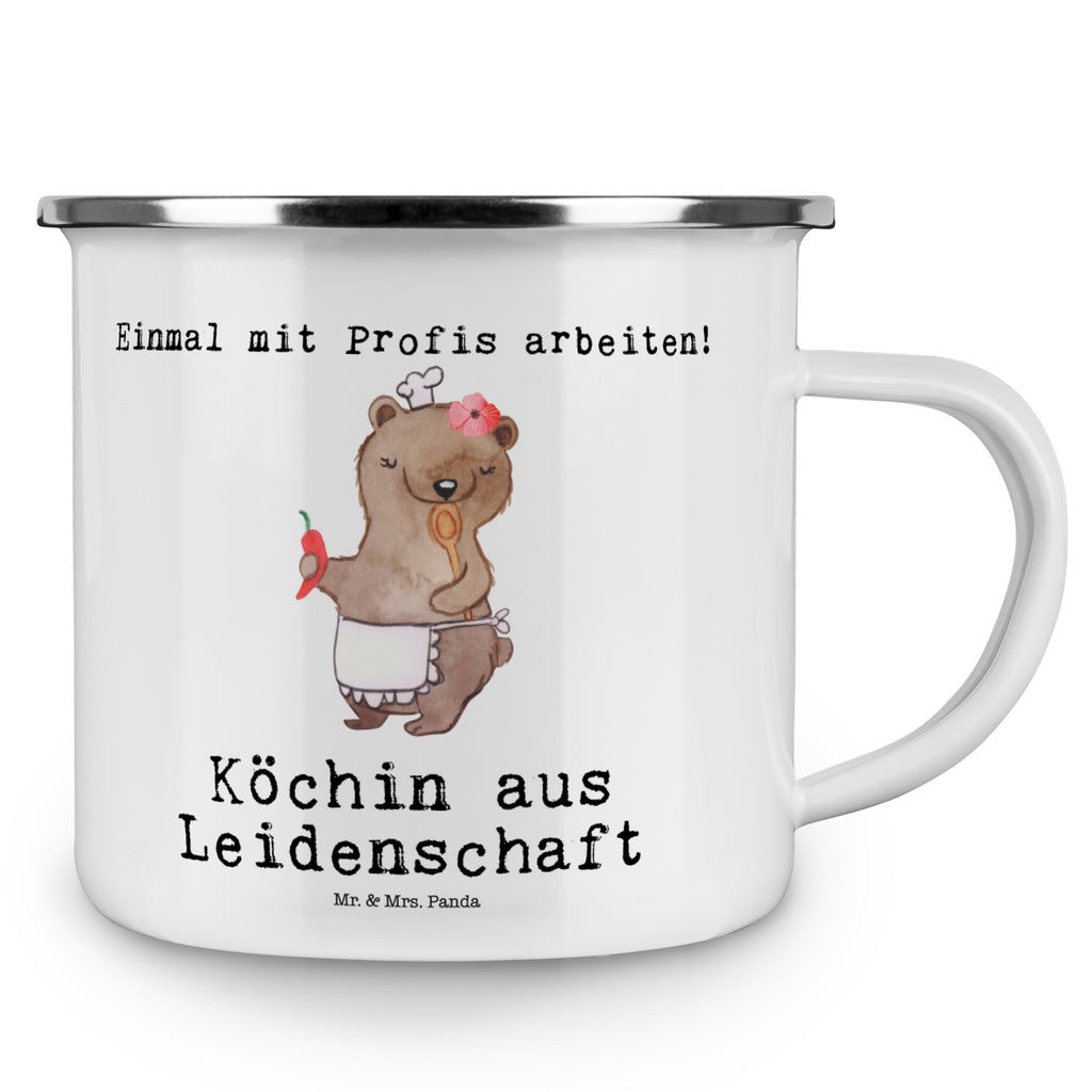 Camping Emaille Tasse Köchin aus Leidenschaft Campingtasse, Trinkbecher, Metalltasse, Outdoor Tasse, Emaille Trinkbecher, Blechtasse Outdoor, Emaille Campingbecher, Edelstahl Trinkbecher, Metalltasse für Camping, Kaffee Blechtasse, Camping Tasse Metall, Beruf, Ausbildung, Jubiläum, Abschied, Rente, Kollege, Kollegin, Geschenk, Schenken, Arbeitskollege, Mitarbeiter, Firma, Danke, Dankeschön, Köchin, Chefköchin, Küchenchefin, Küchenmeisterin, Schiffsköchin, Sterneköchin, Fernsehköchin, Restaurant