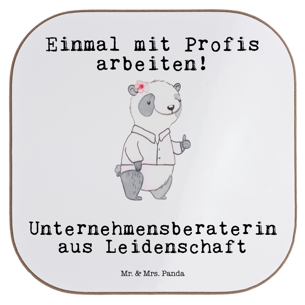 Quadratische Untersetzer Unternehmensberaterin aus Leidenschaft Bierdeckel, Glasuntersetzer, Untersetzer Gläser, Getränkeuntersetzer, Beruf, Ausbildung, Jubiläum, Abschied, Rente, Kollege, Kollegin, Geschenk, Schenken, Arbeitskollege, Mitarbeiter, Firma, Danke, Dankeschön