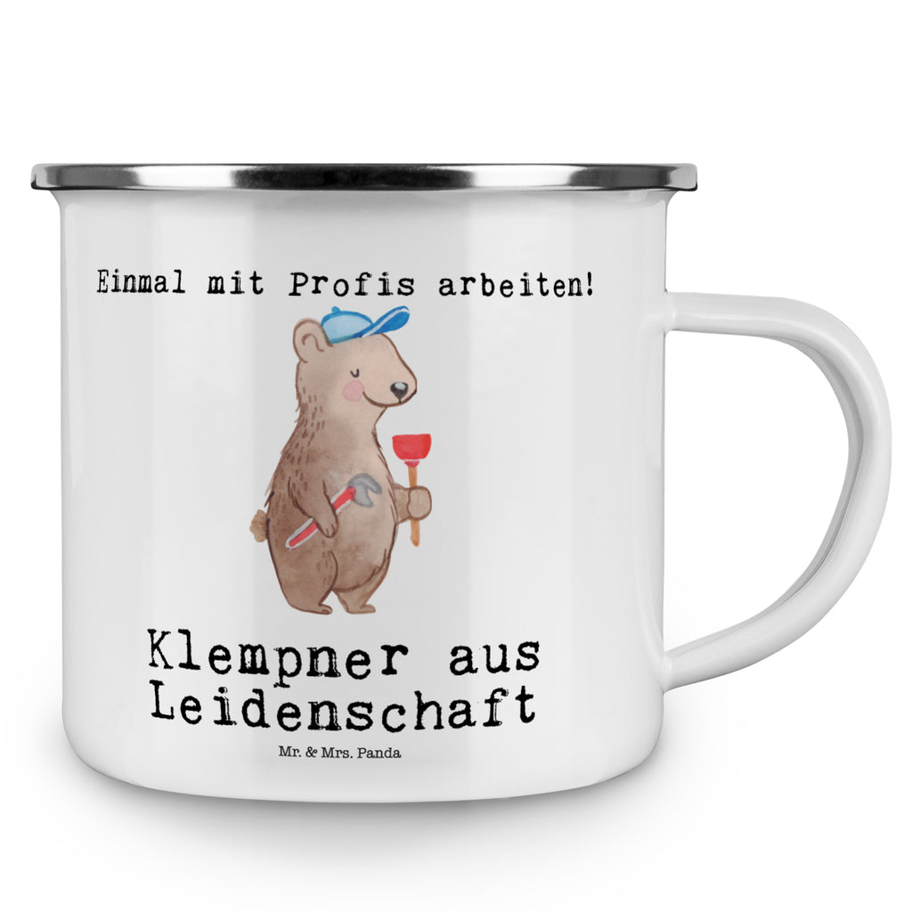 Camping Emaille Tasse Klempner aus Leidenschaft Campingtasse, Trinkbecher, Metalltasse, Outdoor Tasse, Emaille Trinkbecher, Blechtasse Outdoor, Emaille Campingbecher, Edelstahl Trinkbecher, Metalltasse für Camping, Kaffee Blechtasse, Camping Tasse Metall, Beruf, Ausbildung, Jubiläum, Abschied, Rente, Kollege, Kollegin, Geschenk, Schenken, Arbeitskollege, Mitarbeiter, Firma, Danke, Dankeschön, Klempner, Handwerker, Installateur, Meister, Gesellenprüfung, Fachbetrieb, Bauklempner, Sanitärinstallationen