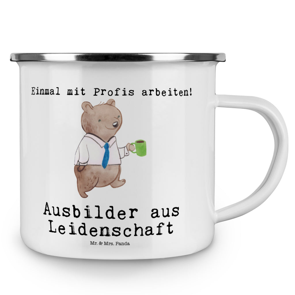 Camping Emaille Tasse Ausbilder aus Leidenschaft Campingtasse, Trinkbecher, Metalltasse, Outdoor Tasse, Emaille Trinkbecher, Blechtasse Outdoor, Emaille Campingbecher, Edelstahl Trinkbecher, Metalltasse für Camping, Kaffee Blechtasse, Camping Tasse Metall, Beruf, Ausbildung, Jubiläum, Abschied, Rente, Kollege, Kollegin, Geschenk, Schenken, Arbeitskollege, Mitarbeiter, Firma, Danke, Dankeschön, Ausbilder, Tutor, Ausbilderprüfung