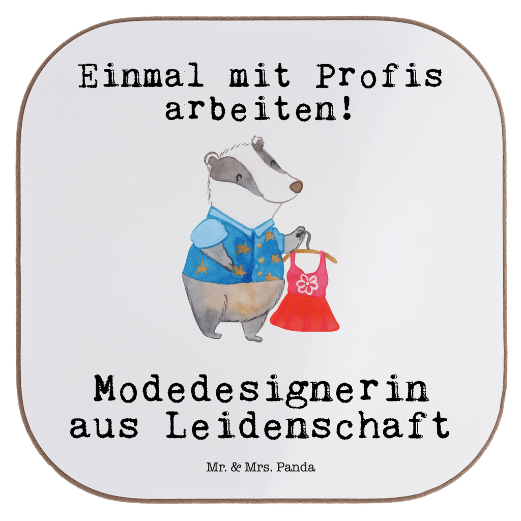 Quadratische Untersetzer Modedesignerin aus Leidenschaft Bierdeckel, Glasuntersetzer, Untersetzer Gläser, Getränkeuntersetzer, Beruf, Ausbildung, Jubiläum, Abschied, Rente, Kollege, Kollegin, Geschenk, Schenken, Arbeitskollege, Mitarbeiter, Firma, Danke, Dankeschön, Modedesignerin, Fashion Designerin, Modeschöpferin