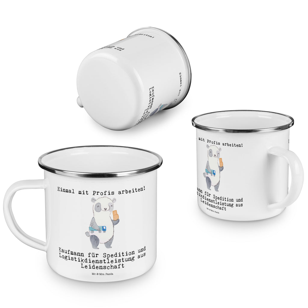 Camping Emaille Tasse Kaufmann für Spedition und Logistikdienstleistung aus Leidenschaft Campingtasse, Trinkbecher, Metalltasse, Outdoor Tasse, Emaille Trinkbecher, Blechtasse Outdoor, Emaille Campingbecher, Edelstahl Trinkbecher, Metalltasse für Camping, Kaffee Blechtasse, Camping Tasse Metall, Beruf, Ausbildung, Jubiläum, Abschied, Rente, Kollege, Kollegin, Geschenk, Schenken, Arbeitskollege, Mitarbeiter, Firma, Danke, Dankeschön, Abschlussprüfung, Kaufmann für Spedition und Logistikdienstleistung, Ausbildungsgeschenk, Logistiker, Speditionsmitarbeiter