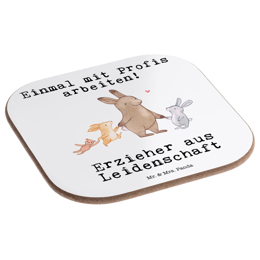 Quadratische Untersetzer Erzieher aus Leidenschaft Bierdeckel, Glasuntersetzer, Untersetzer Gläser, Getränkeuntersetzer, Beruf, Ausbildung, Jubiläum, Abschied, Rente, Kollege, Kollegin, Geschenk, Schenken, Arbeitskollege, Mitarbeiter, Firma, Danke, Dankeschön, Erzieher, Kindergärtner, Pädagoge