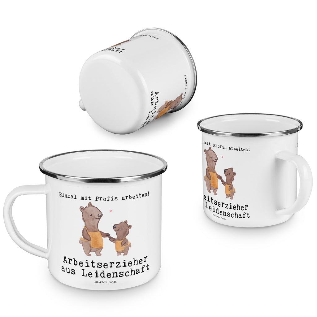 Camping Emaille Tasse Arbeitserzieher aus Leidenschaft Campingtasse, Trinkbecher, Metalltasse, Outdoor Tasse, Emaille Trinkbecher, Blechtasse Outdoor, Emaille Campingbecher, Edelstahl Trinkbecher, Metalltasse für Camping, Kaffee Blechtasse, Camping Tasse Metall, Beruf, Ausbildung, Jubiläum, Abschied, Rente, Kollege, Kollegin, Geschenk, Schenken, Arbeitskollege, Mitarbeiter, Firma, Danke, Dankeschön, Arbeitserzieher, Arbeitspädagoge, Studium