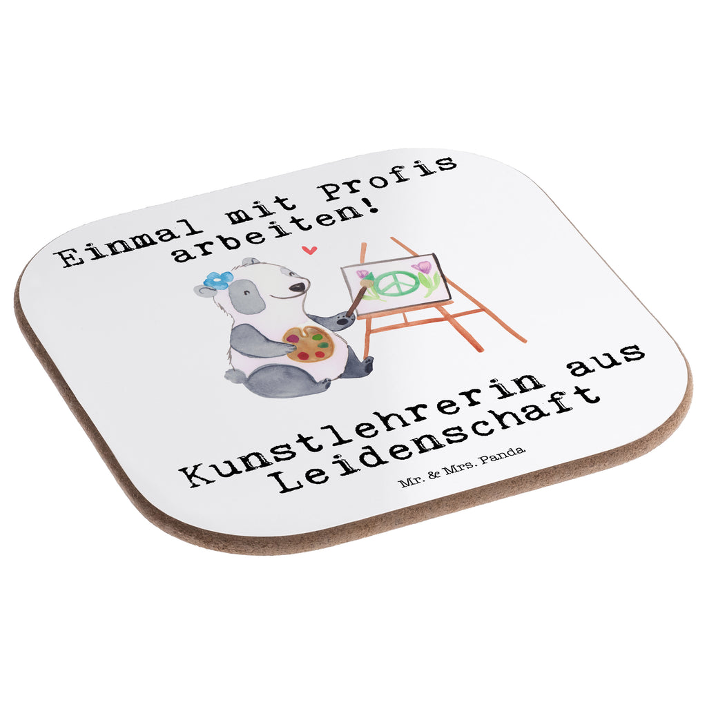 Quadratische Untersetzer Kunstlehrerin aus Leidenschaft Bierdeckel, Glasuntersetzer, Untersetzer Gläser, Getränkeuntersetzer, Beruf, Ausbildung, Jubiläum, Abschied, Rente, Kollege, Kollegin, Geschenk, Schenken, Arbeitskollege, Mitarbeiter, Firma, Danke, Dankeschön, Kunstlehrerin, Kunstunterricht, Kunstschule