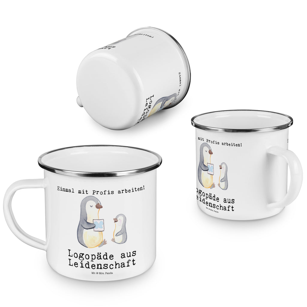 Camping Emaille Tasse Logopäde aus Leidenschaft Campingtasse, Trinkbecher, Metalltasse, Outdoor Tasse, Emaille Trinkbecher, Blechtasse Outdoor, Emaille Campingbecher, Edelstahl Trinkbecher, Metalltasse für Camping, Kaffee Blechtasse, Camping Tasse Metall, Beruf, Ausbildung, Jubiläum, Abschied, Rente, Kollege, Kollegin, Geschenk, Schenken, Arbeitskollege, Mitarbeiter, Firma, Danke, Dankeschön, Logopäde, Logopädie, Studium