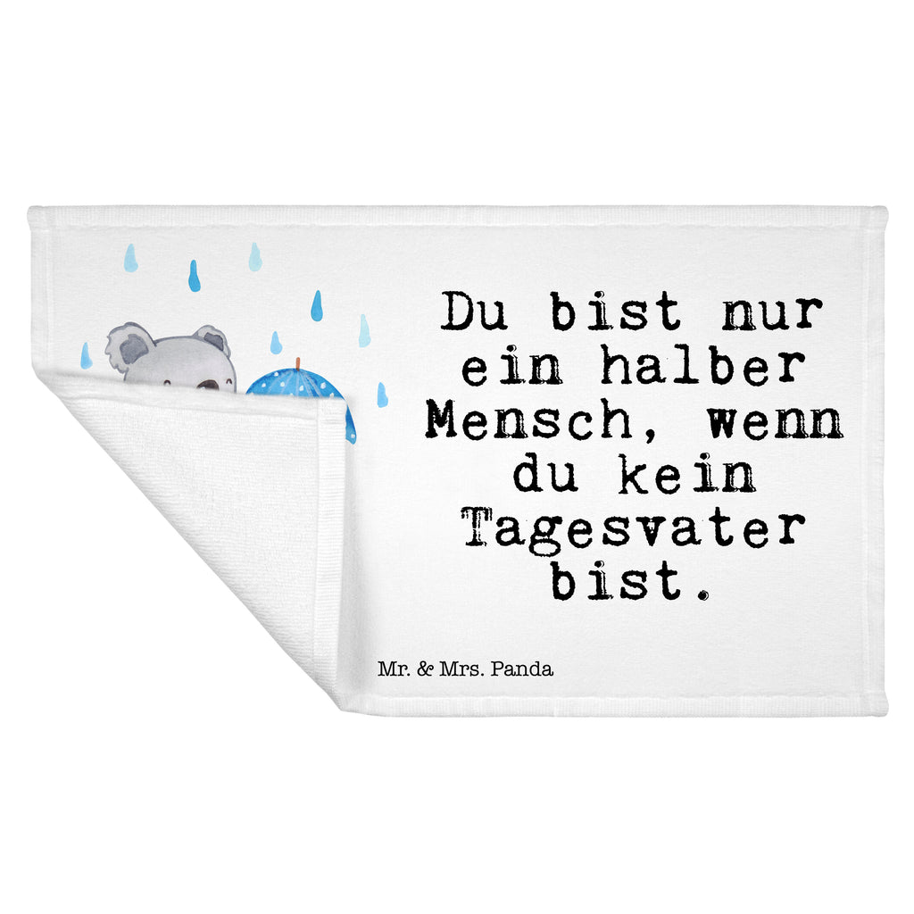 Gäste Handtuch Tagesvater mit Herz Gästetuch, Reisehandtuch, Sport Handtuch, Frottier, Kinder Handtuch, Beruf, Ausbildung, Jubiläum, Abschied, Rente, Kollege, Kollegin, Geschenk, Schenken, Arbeitskollege, Mitarbeiter, Firma, Danke, Dankeschön