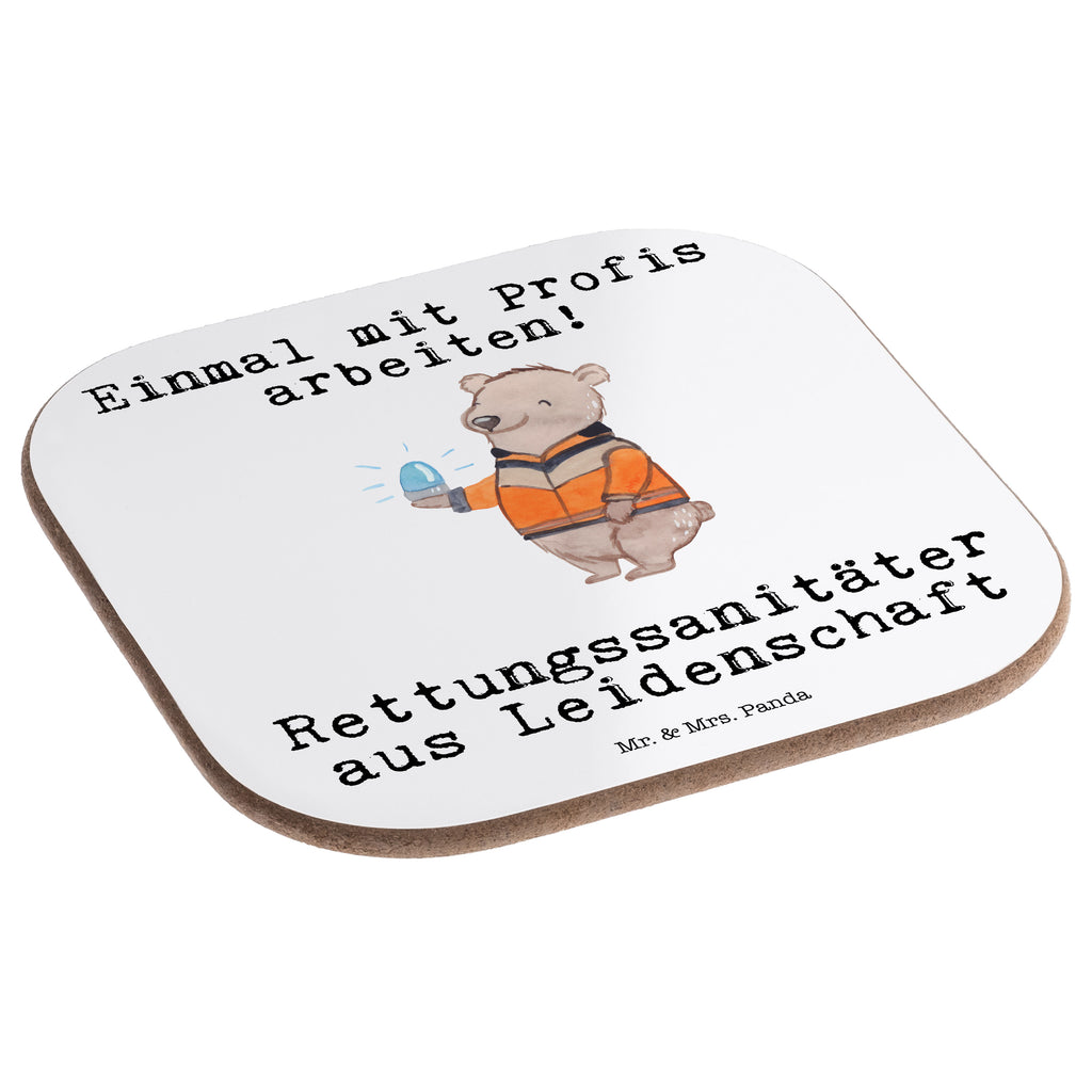 Quadratische Untersetzer Rettungssanitäter aus Leidenschaft Bierdeckel, Glasuntersetzer, Untersetzer Gläser, Getränkeuntersetzer, Beruf, Ausbildung, Jubiläum, Abschied, Rente, Kollege, Kollegin, Geschenk, Schenken, Arbeitskollege, Mitarbeiter, Firma, Danke, Dankeschön