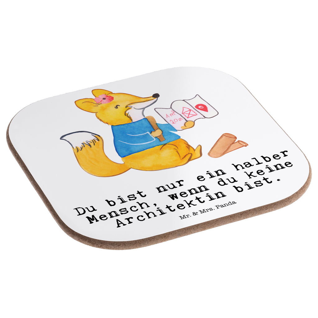Quadratische Untersetzer Architektin mit Herz Bierdeckel, Glasuntersetzer, Untersetzer Gläser, Getränkeuntersetzer, Beruf, Ausbildung, Jubiläum, Abschied, Rente, Kollege, Kollegin, Geschenk, Schenken, Arbeitskollege, Mitarbeiter, Firma, Danke, Dankeschön, Architektin, Innenarchitektin, Architekturbüro