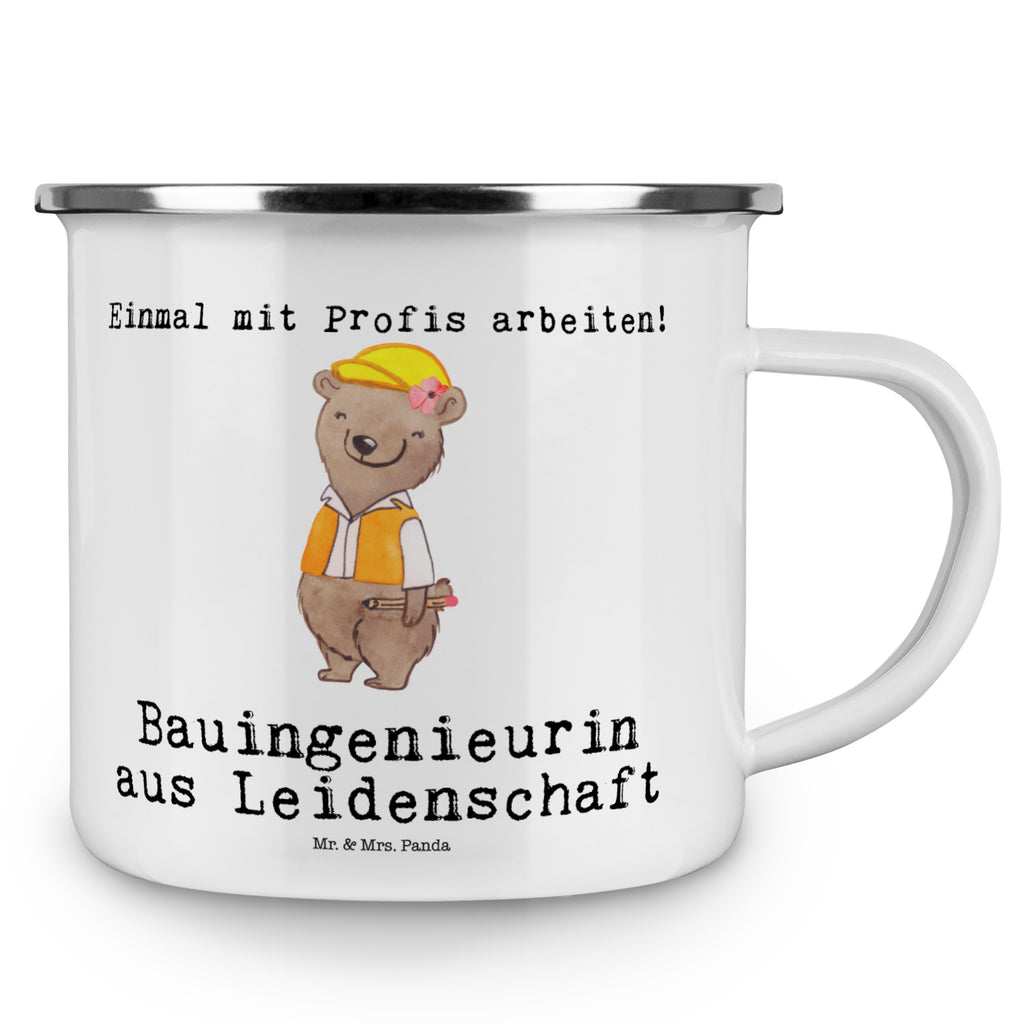 Camping Emaille Tasse Bauingenieurin aus Leidenschaft Campingtasse, Trinkbecher, Metalltasse, Outdoor Tasse, Emaille Trinkbecher, Blechtasse Outdoor, Emaille Campingbecher, Edelstahl Trinkbecher, Metalltasse für Camping, Kaffee Blechtasse, Camping Tasse Metall, Beruf, Ausbildung, Jubiläum, Abschied, Rente, Kollege, Kollegin, Geschenk, Schenken, Arbeitskollege, Mitarbeiter, Firma, Danke, Dankeschön, Bauingenieurin, Statikerin, Ingeniuerin, Baustelle, Studium