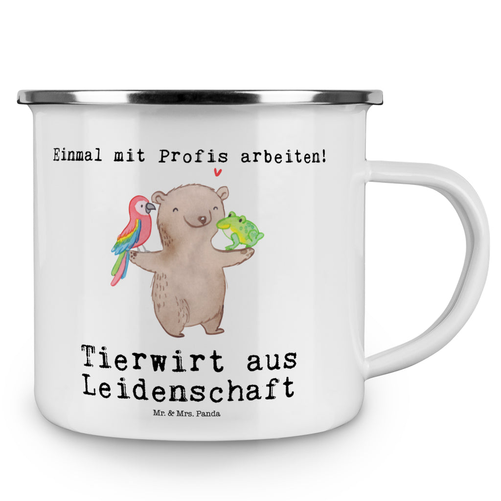 Camping Emaille Tasse Tierwirt aus Leidenschaft Campingtasse, Trinkbecher, Metalltasse, Outdoor Tasse, Emaille Trinkbecher, Blechtasse Outdoor, Emaille Campingbecher, Edelstahl Trinkbecher, Metalltasse für Camping, Kaffee Blechtasse, Camping Tasse Metall, Beruf, Ausbildung, Jubiläum, Abschied, Rente, Kollege, Kollegin, Geschenk, Schenken, Arbeitskollege, Mitarbeiter, Firma, Danke, Dankeschön, Landwirt; Bauer, Tierwirt, Agronom, Farmer, Bauernhof