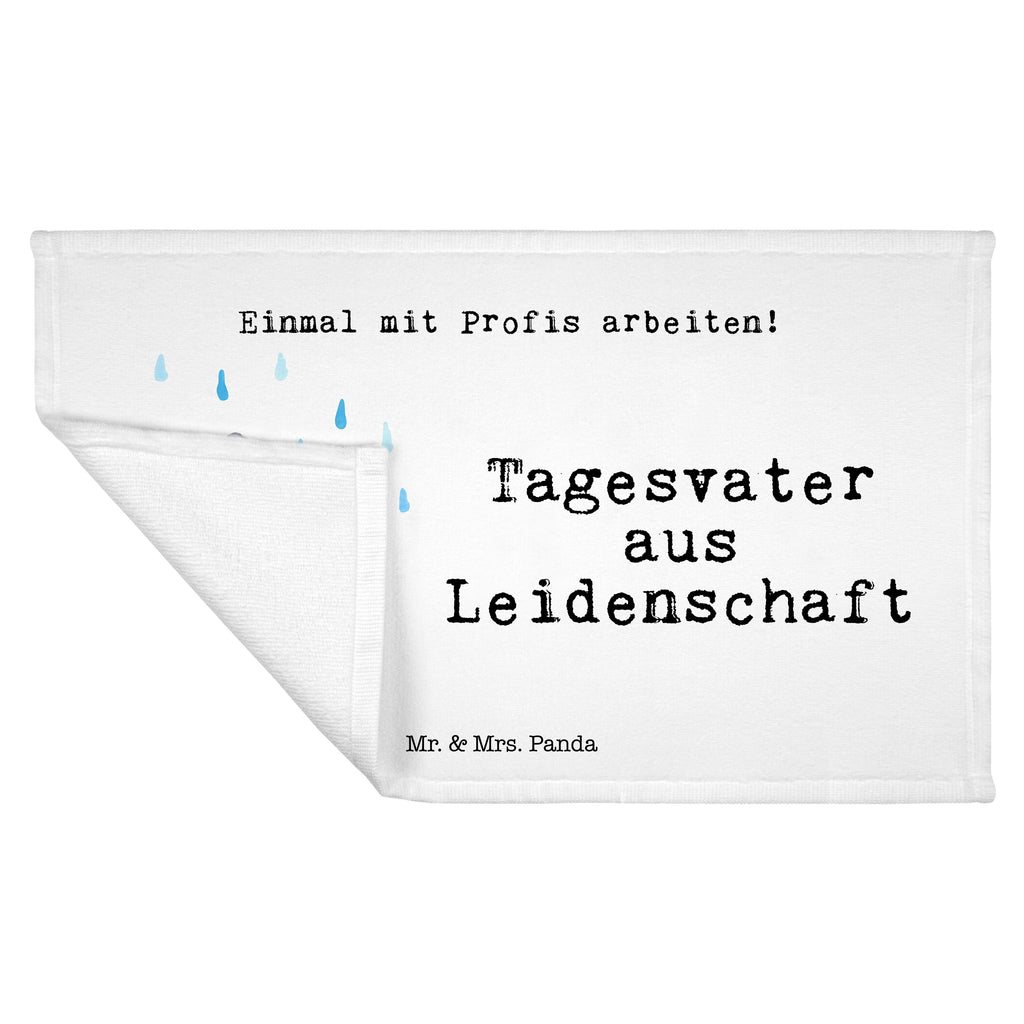 Gäste Handtuch Tagesvater aus Leidenschaft Gästetuch, Reisehandtuch, Sport Handtuch, Frottier, Kinder Handtuch, Beruf, Ausbildung, Jubiläum, Abschied, Rente, Kollege, Kollegin, Geschenk, Schenken, Arbeitskollege, Mitarbeiter, Firma, Danke, Dankeschön
