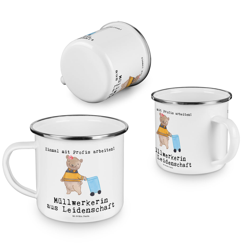 Camping Emaille Tasse Müllwerkerin aus Leidenschaft Campingtasse, Trinkbecher, Metalltasse, Outdoor Tasse, Emaille Trinkbecher, Blechtasse Outdoor, Emaille Campingbecher, Edelstahl Trinkbecher, Metalltasse für Camping, Kaffee Blechtasse, Camping Tasse Metall, Beruf, Ausbildung, Jubiläum, Abschied, Rente, Kollege, Kollegin, Geschenk, Schenken, Arbeitskollege, Mitarbeiter, Firma, Danke, Dankeschön, Müllwerkerin, Fachkraft Kreislauf- und Abfallwirtschaft, Müllentsorgerin, Kehrichtfrau, Müllfrau, Müllfahreriin