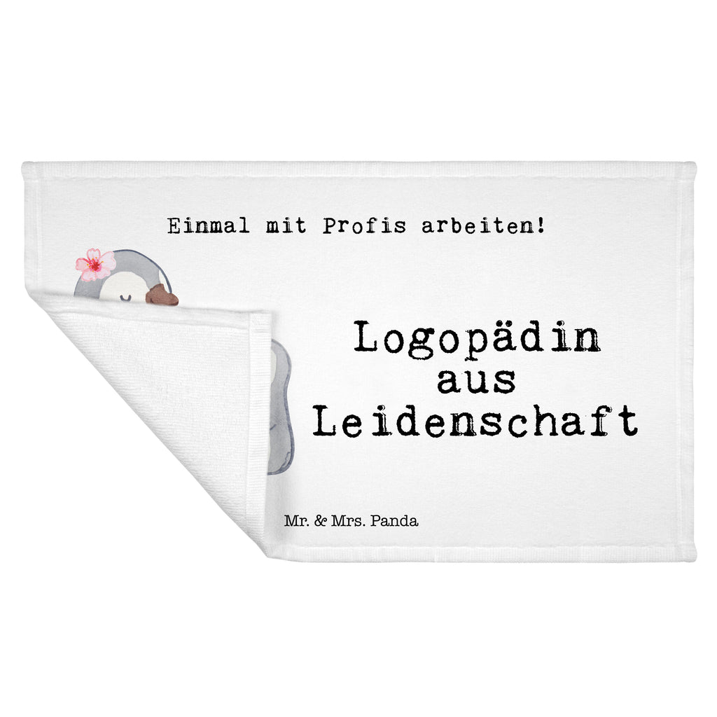Gäste Handtuch Logopädin aus Leidenschaft Gästetuch, Reisehandtuch, Sport Handtuch, Frottier, Kinder Handtuch, Beruf, Ausbildung, Jubiläum, Abschied, Rente, Kollege, Kollegin, Geschenk, Schenken, Arbeitskollege, Mitarbeiter, Firma, Danke, Dankeschön, Logopädin, Logopädie, Studium