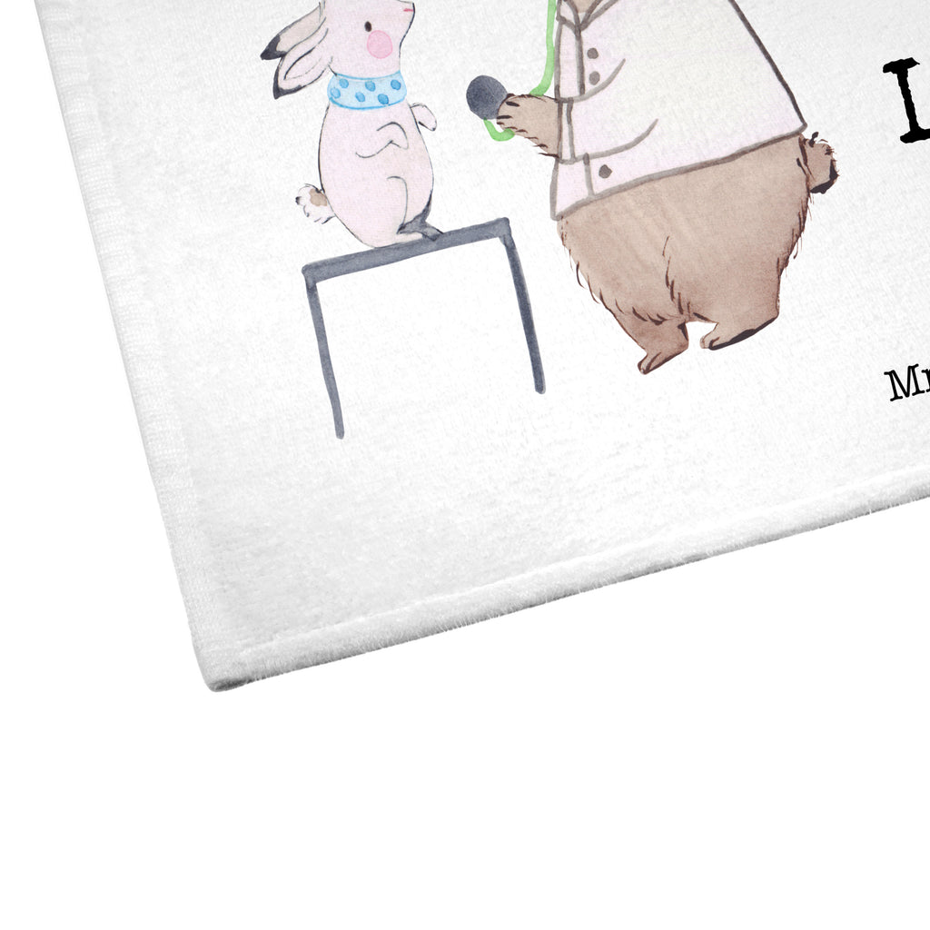 Gäste Handtuch Tierärztin aus Leidenschaft Gästetuch, Reisehandtuch, Sport Handtuch, Frottier, Kinder Handtuch, Beruf, Ausbildung, Jubiläum, Abschied, Rente, Kollege, Kollegin, Geschenk, Schenken, Arbeitskollege, Mitarbeiter, Firma, Danke, Dankeschön