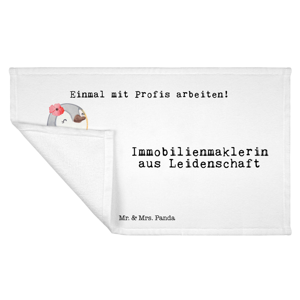 Gäste Handtuch Immobilienmaklerin aus Leidenschaft Gästetuch, Reisehandtuch, Sport Handtuch, Frottier, Kinder Handtuch, Beruf, Ausbildung, Jubiläum, Abschied, Rente, Kollege, Kollegin, Geschenk, Schenken, Arbeitskollege, Mitarbeiter, Firma, Danke, Dankeschön, Immobilienmaklerin, Immobilienhändlerin, Immobilienkauffrau, Immobilienbüro