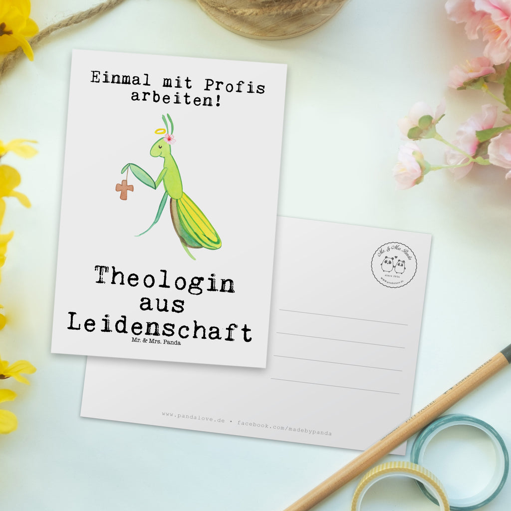 Postkarte Theologin aus Leidenschaft Geschenkkarte, Grußkarte, Karte, Einladung, Ansichtskarte, Geburtstagskarte, Einladungskarte, Beruf, Ausbildung, Jubiläum, Abschied, Rente, Kollege, Kollegin, Geschenk, Schenken, Arbeitskollege, Mitarbeiter, Firma, Danke, Dankeschön