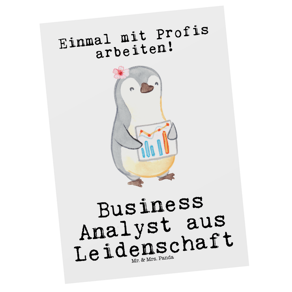 Postkarte Business Analyst aus Leidenschaft Geschenkkarte, Grußkarte, Karte, Einladung, Ansichtskarte, Geburtstagskarte, Einladungskarte, Dankeskarte, Beruf, Ausbildung, Jubiläum, Abschied, Rente, Kollege, Kollegin, Geschenk, Schenken, Arbeitskollege, Mitarbeiter, Firma, Danke, Dankeschön