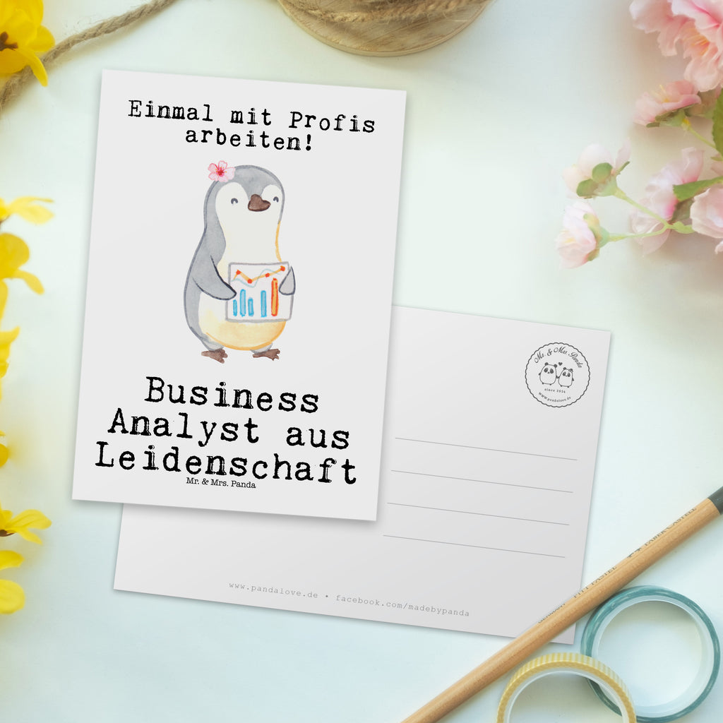 Postkarte Business Analyst aus Leidenschaft Geschenkkarte, Grußkarte, Karte, Einladung, Ansichtskarte, Geburtstagskarte, Einladungskarte, Dankeskarte, Beruf, Ausbildung, Jubiläum, Abschied, Rente, Kollege, Kollegin, Geschenk, Schenken, Arbeitskollege, Mitarbeiter, Firma, Danke, Dankeschön